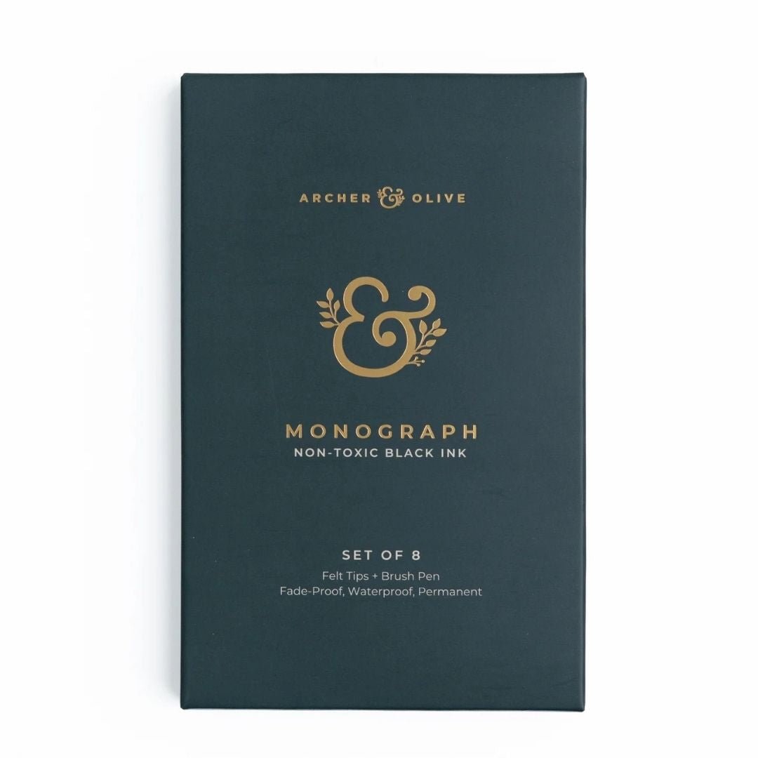 Monograph Black Fineliners Set of 8 - Archer & Olive
