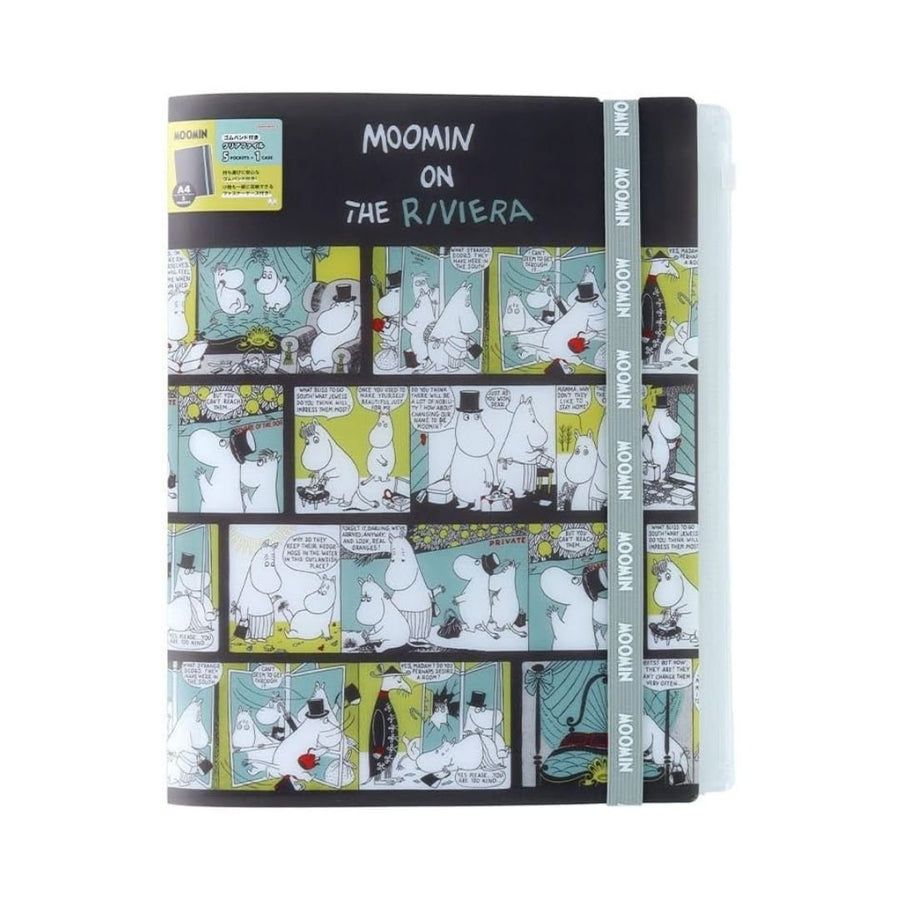 Moomin A4 Multi-Folder with 5 Pockets - Moomin on the Riviera - Sun-Star