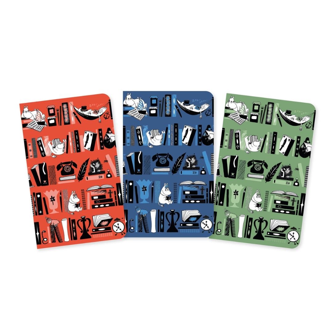 Moomin Bookshelves Mini Notebook Collection - Flame Tree
