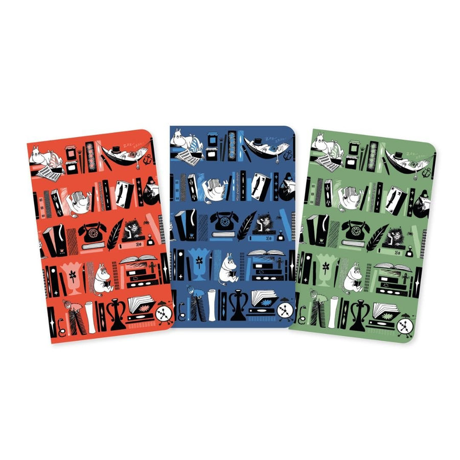 Moomin Bookshelves Mini Notebook Collection - Flame Tree