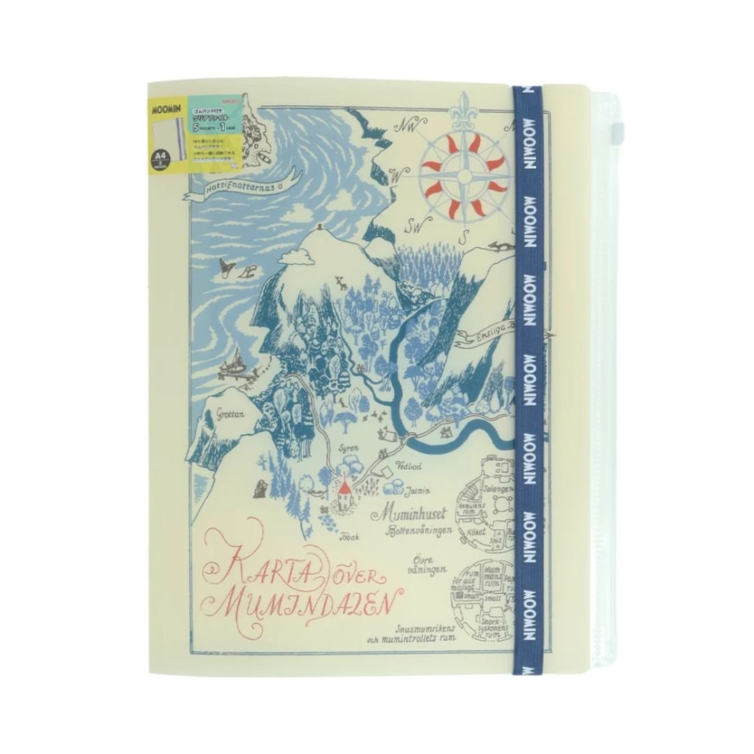 Moomin Map A4 Multi-Folder with 5 Pockets - Sun-Star