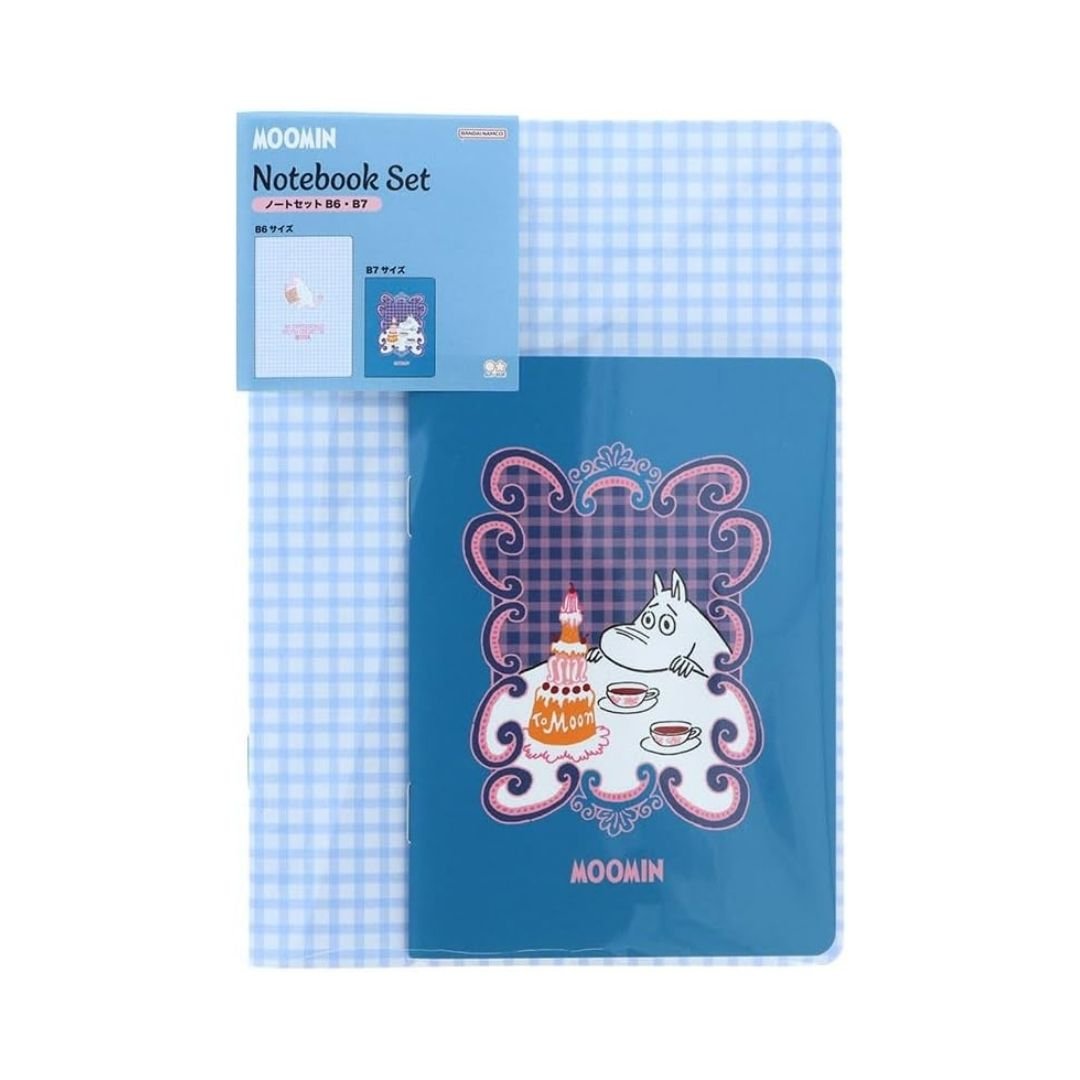 Moomin Tea Party Notebook Set B6/B7 - Blue - Sun-Star