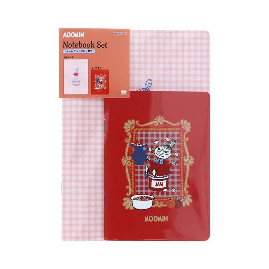 Moomin Tea Party Notebook Set B6/B7 - Red - Sun-Star