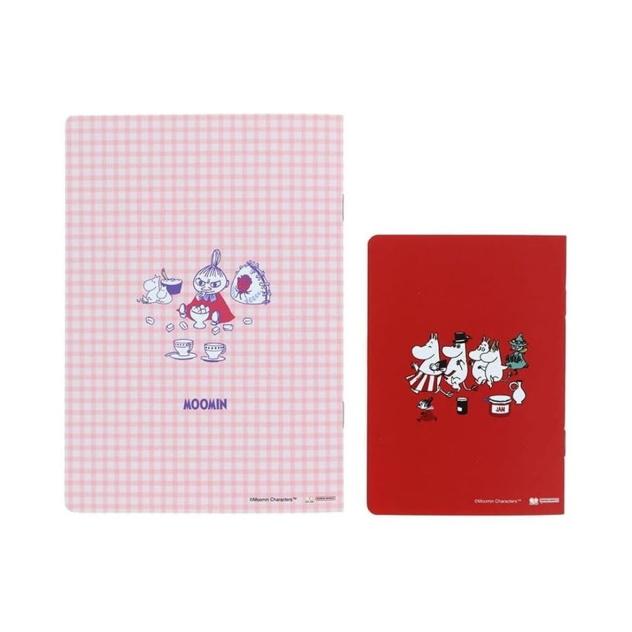 Moomin Tea Party Notebook Set B6/B7 - Red - Sun-Star