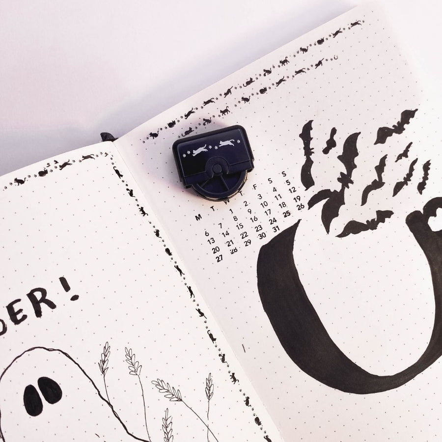 Nototo Roller Stamp Cat - Pre - Inked - Shachihata