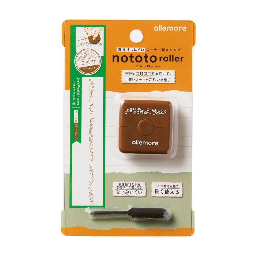 Nototo Roller Stamp Mimosa - Pre - Inked - Shachihata