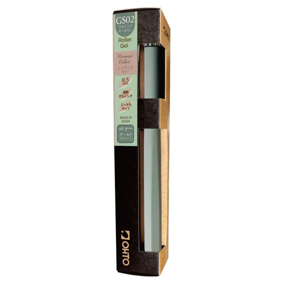 OHTO Quick Dry Gel Ink Pen GS02 - Old Green - OHTO