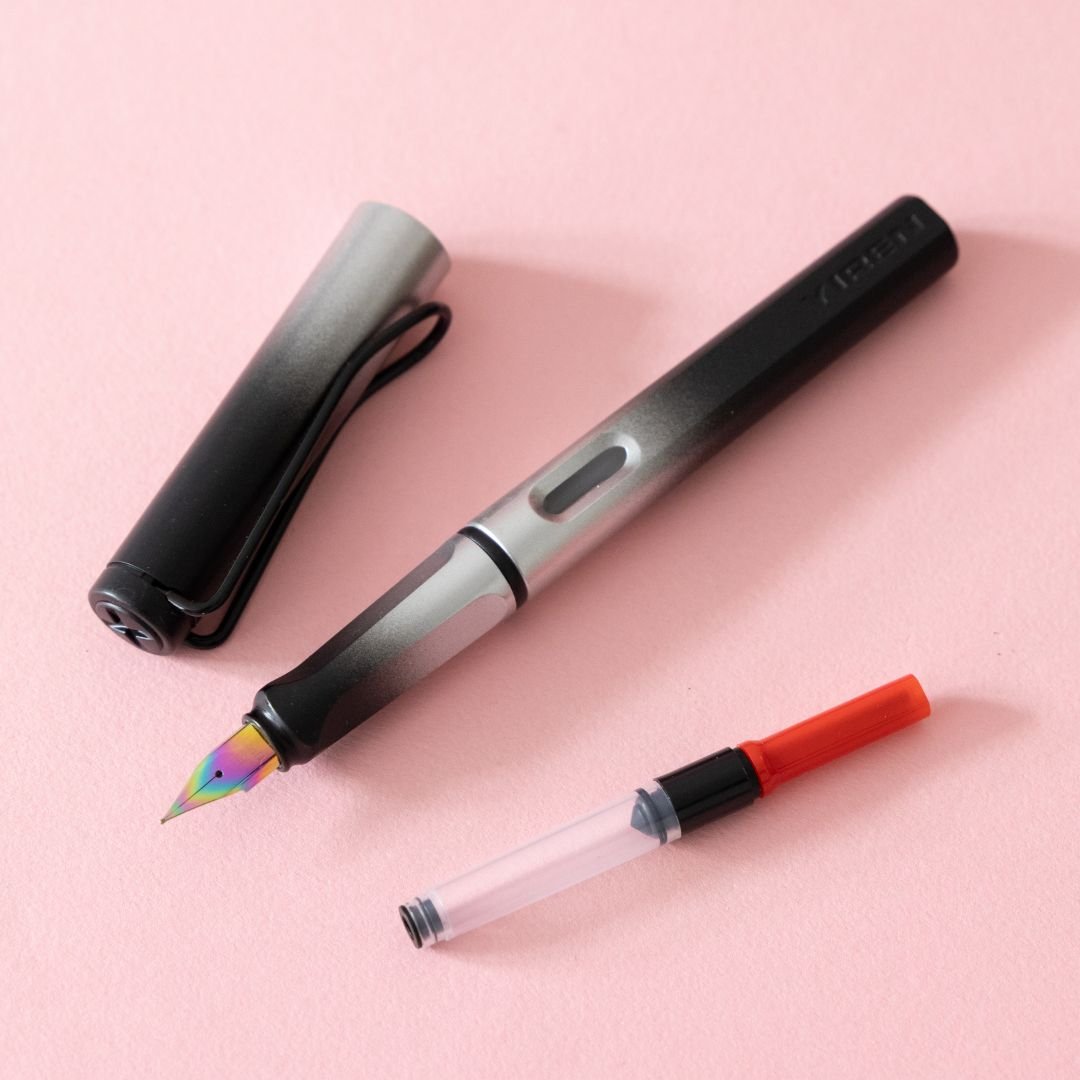Ombre Fountain Pens EF nib and Converter - Pink Purple - Under the Rowan Trees