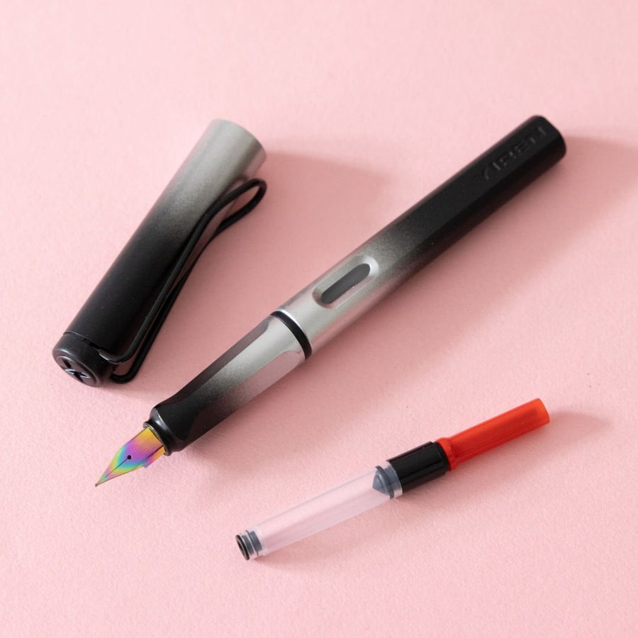 Ombre Fountain Pens EF nib and Converter - Pink Purple - Under the Rowan Trees