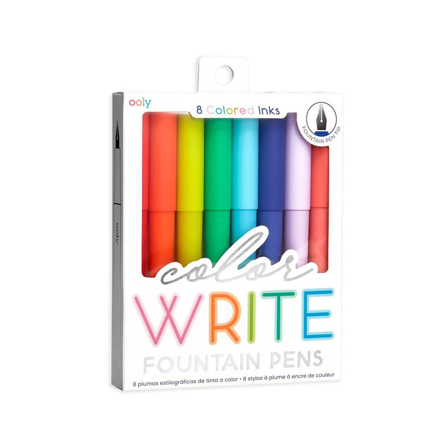 Ooly Colour Write Coloured Fountain Pens - Set of 8 - Ooly