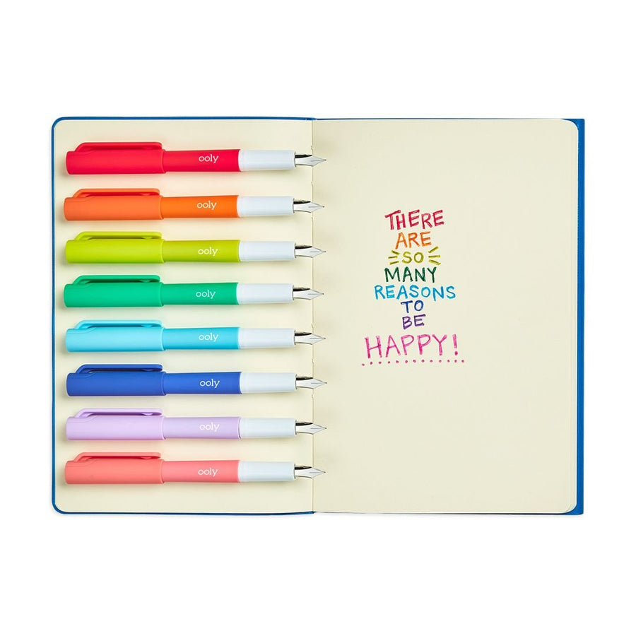 Ooly Colour Write Coloured Fountain Pens - Set of 8 - Ooly
