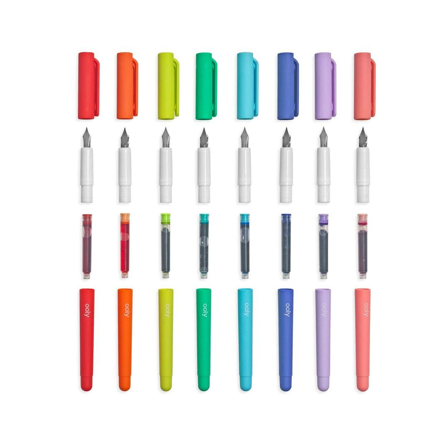 Ooly Colour Write Coloured Fountain Pens - Set of 8 - Ooly