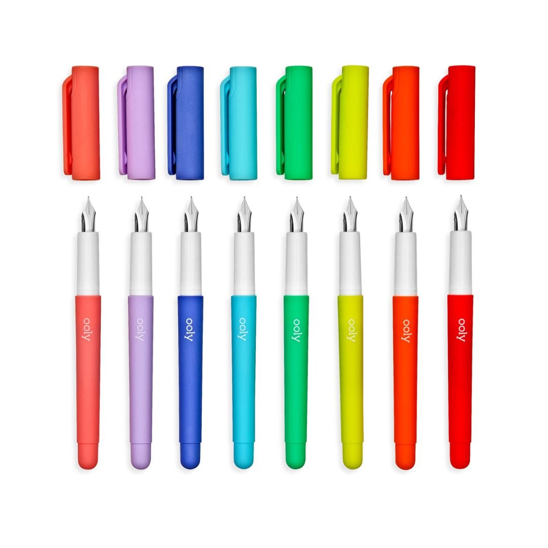Ooly Colour Write Coloured Fountain Pens - Set of 8 - Ooly