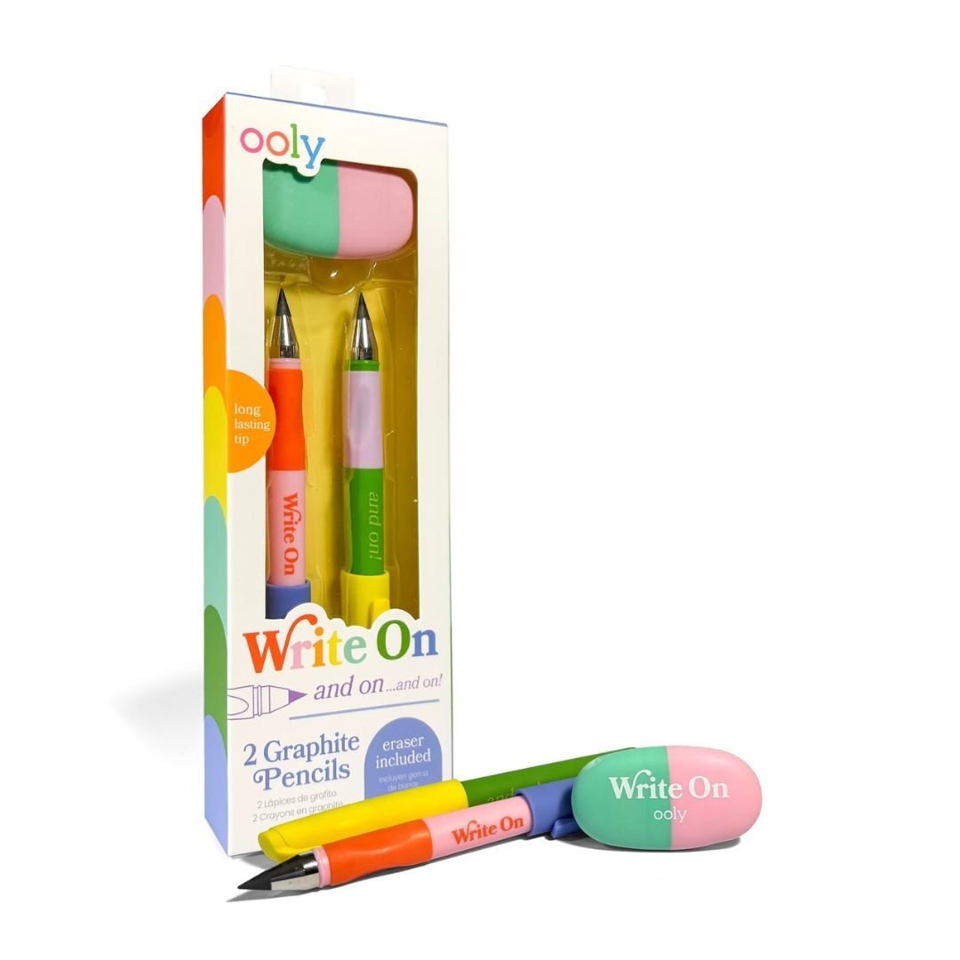 Ooly Write On: Graphite Pencils & Eraser - Ooly