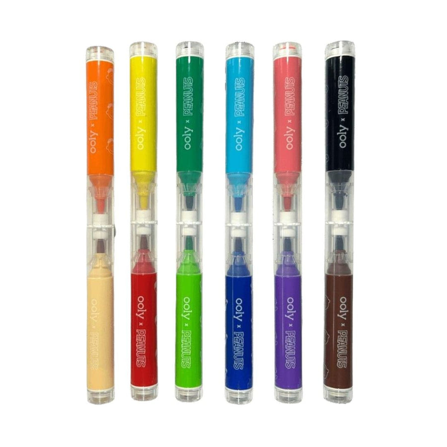 Ooly x Peanuts: Double - Ended Brush & Stamp Markers - Ooly