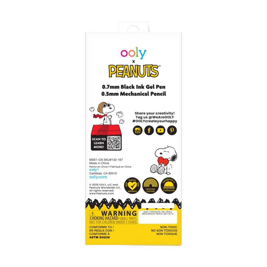 Ooly x Peanuts: Gel Pen & Mechanical Pencil Set - Ooly