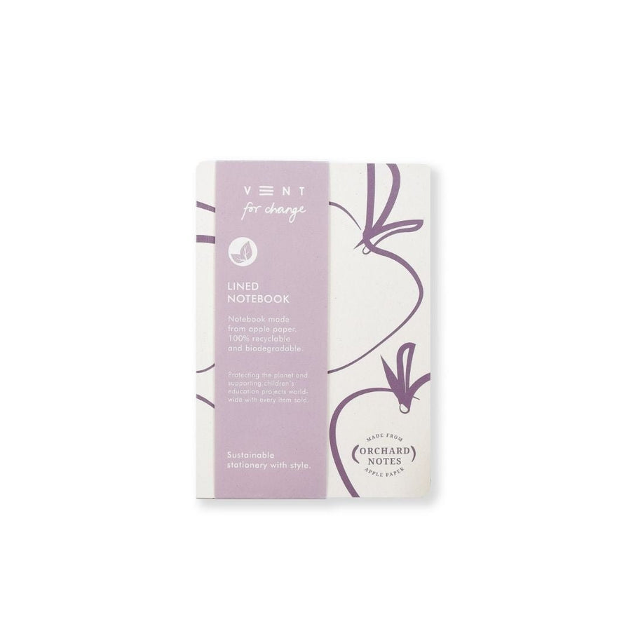 Orchard A5 Lined Notebook Organic Apple - Pink - Vent for Change