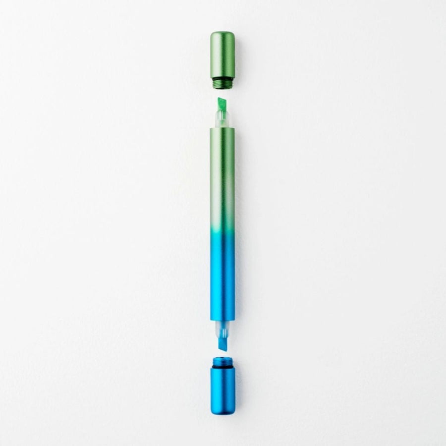 Ori - Refillable Highlighter Pen - Green & Blue - Tom's Studio