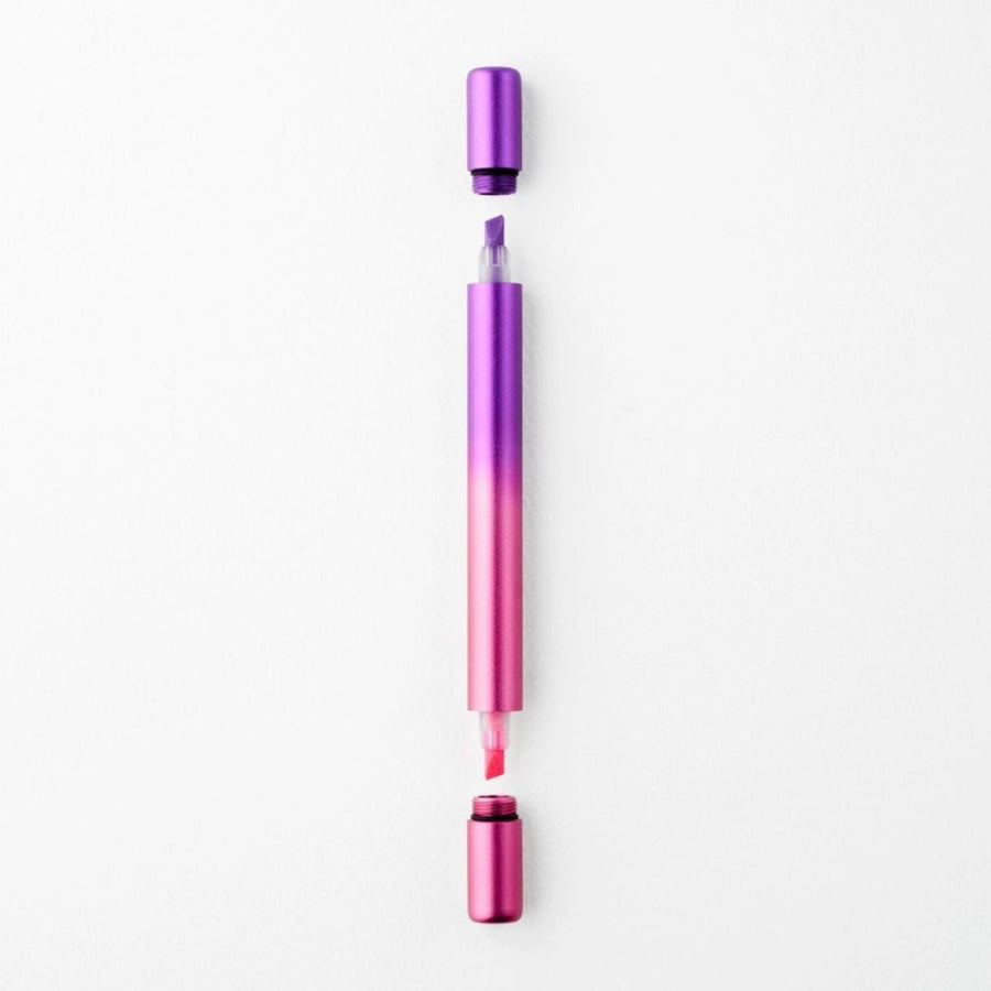 Ori - Refillable Highlighter Pen - Pink & Purple - Tom's Studio