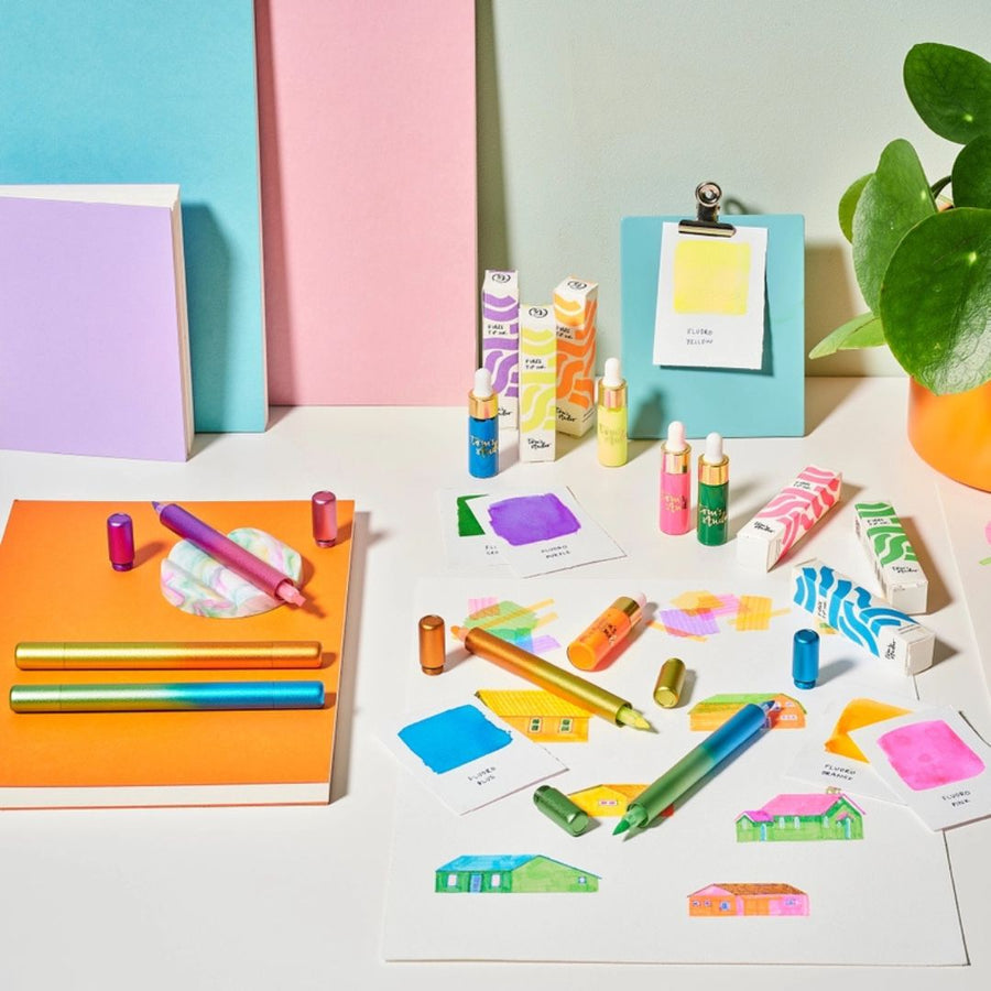 Ori - Refillable Highlighter Pens - Set of 3 - Tom's Studio