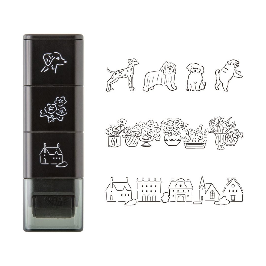 Paintable Stamp Roller - Dog & Landscape
