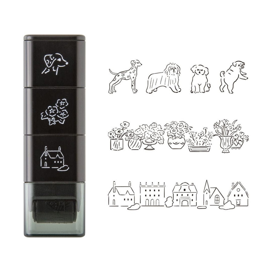 Paintable Stamp Roller - Dog & Landscape