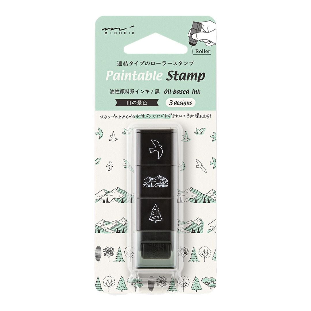 Paintable Stamp Roller - Mountain View