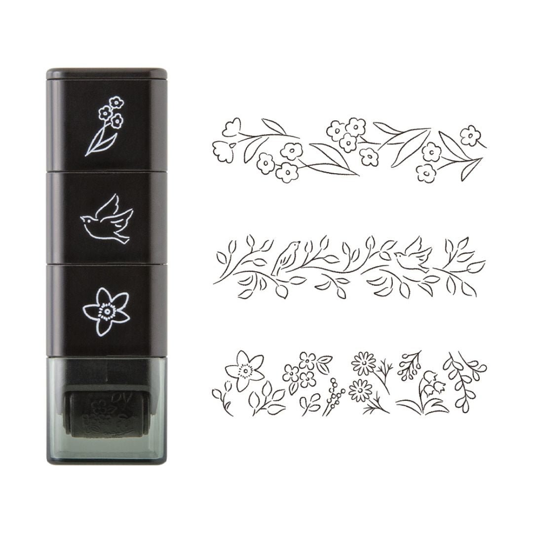 Paintable Stamp Roller - Plant