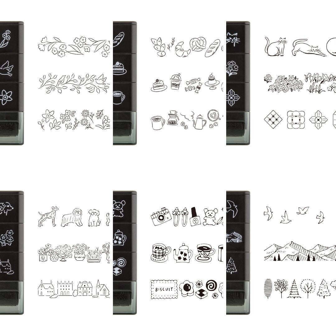 Paintable Stamp Roller - Plant