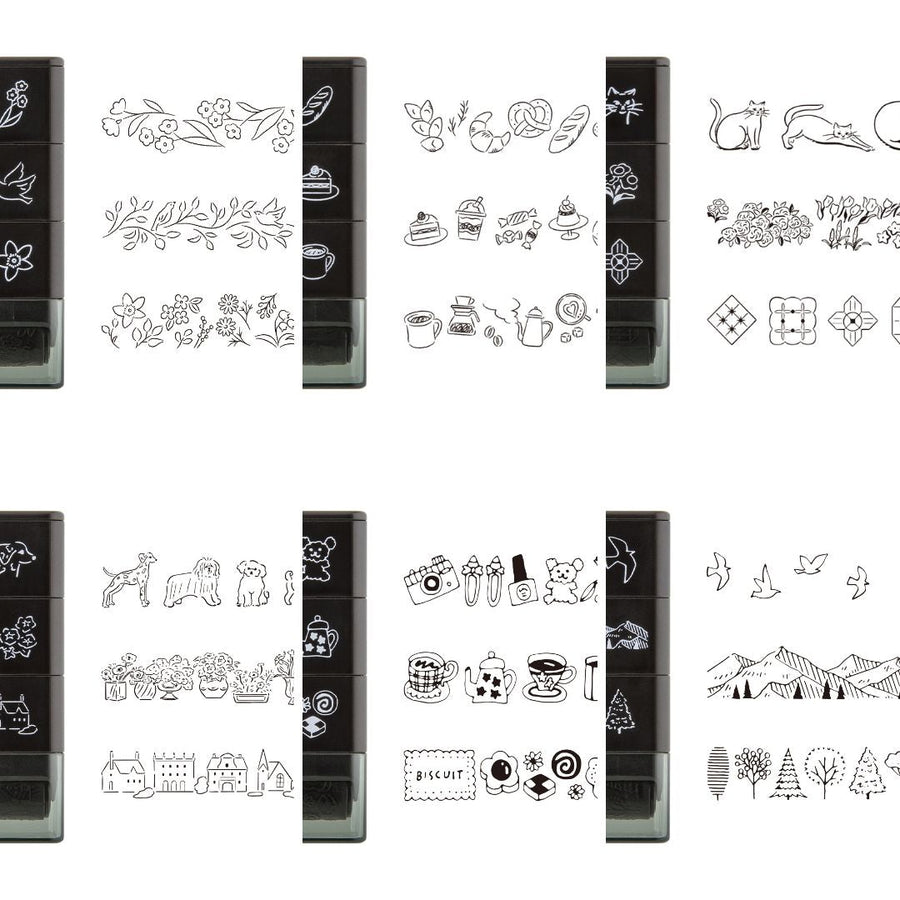 Paintable Stamp Roller - Plant