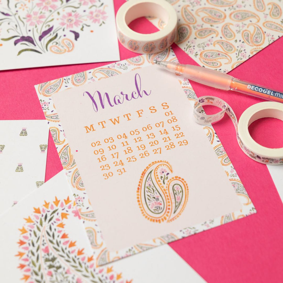 Paisley Stationery Rowan Berry Box - Under the Rowan Trees