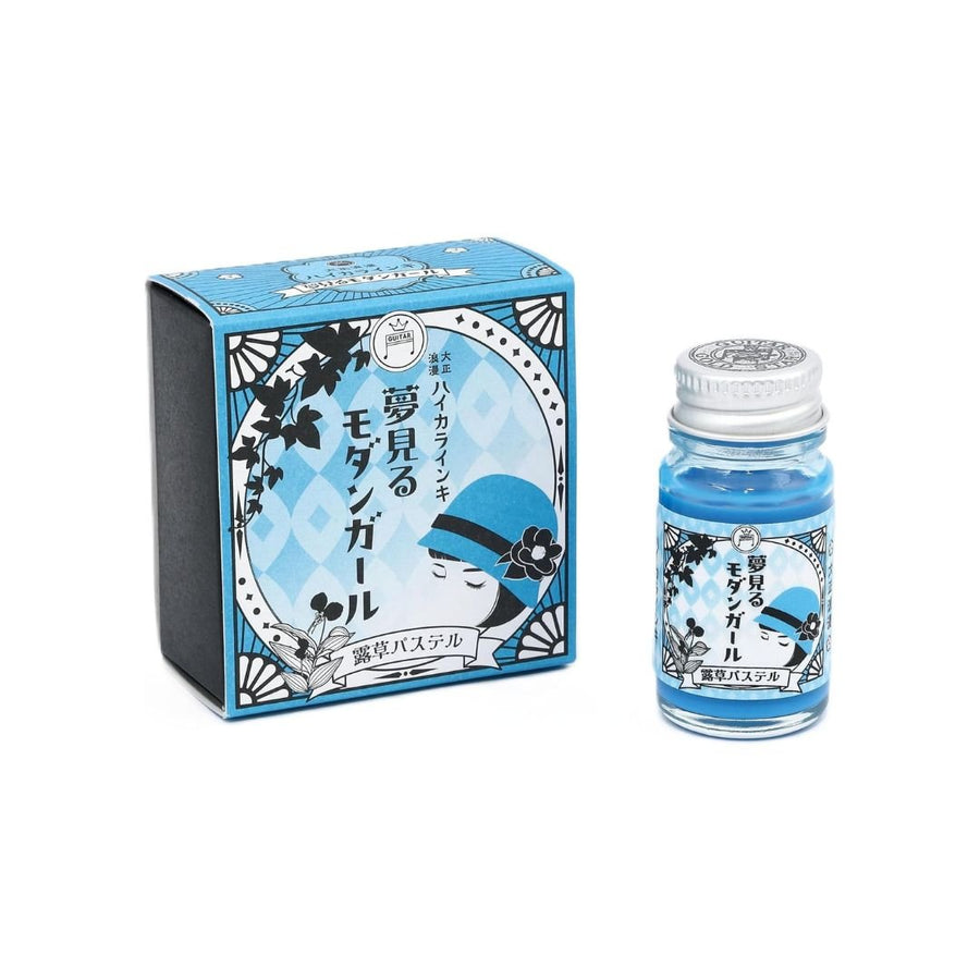 Pastel Calligraphy Inks - Taisho Roman Haikara Dreaming Modern Girl - Dayflower - Teranishi Guitar