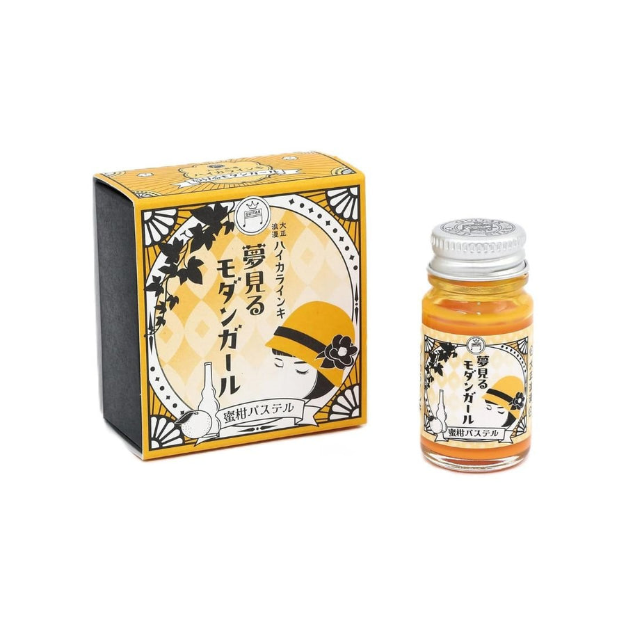 Pastel Calligraphy Inks - Taisho Roman Haikara Dreaming Modern Girl - Mandarin - Teranishi Guitar