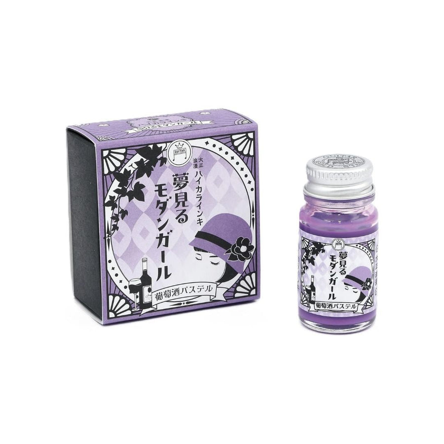 Pastel Calligraphy Inks - Taisho Roman Haikara Dreaming Modern Girl - Wine - Teranishi Guitar