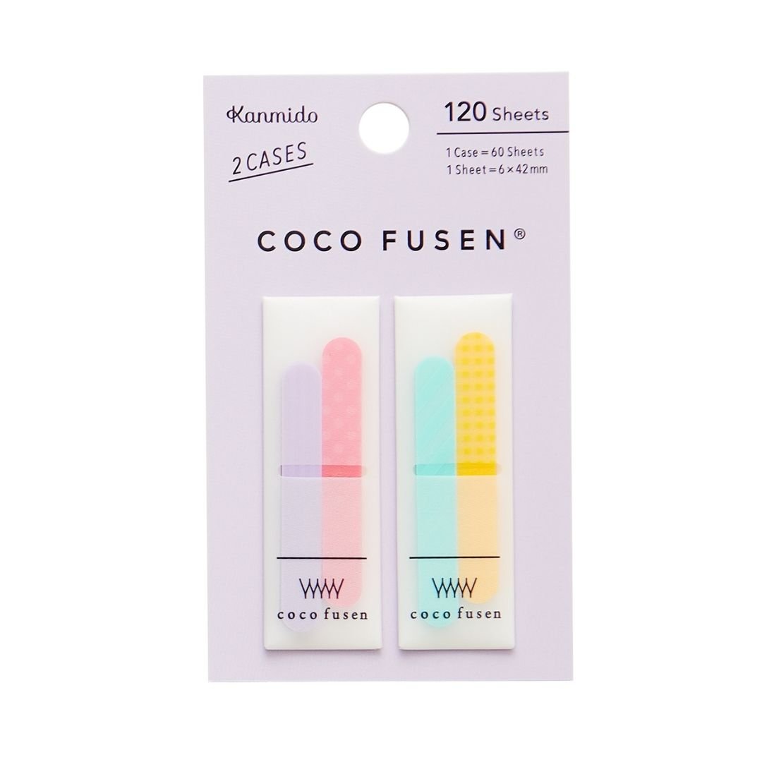 Pattern Sticky Notes Coco Fusen - Purple RS - Kanmido