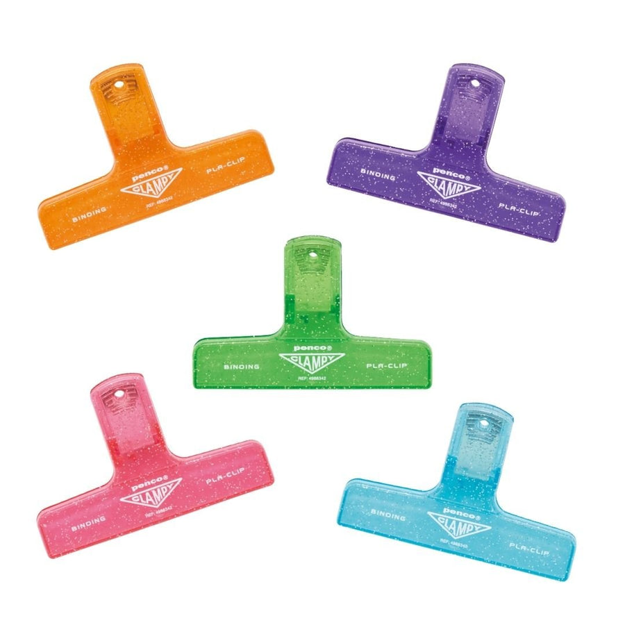 Penco Glitter Plastic Clampy Clip - Light Blue - Penco