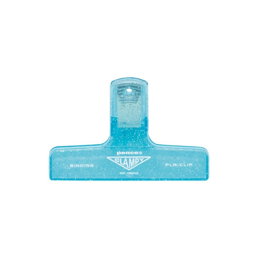 Penco Glitter Plastic Clampy Clip - Light Blue - Penco