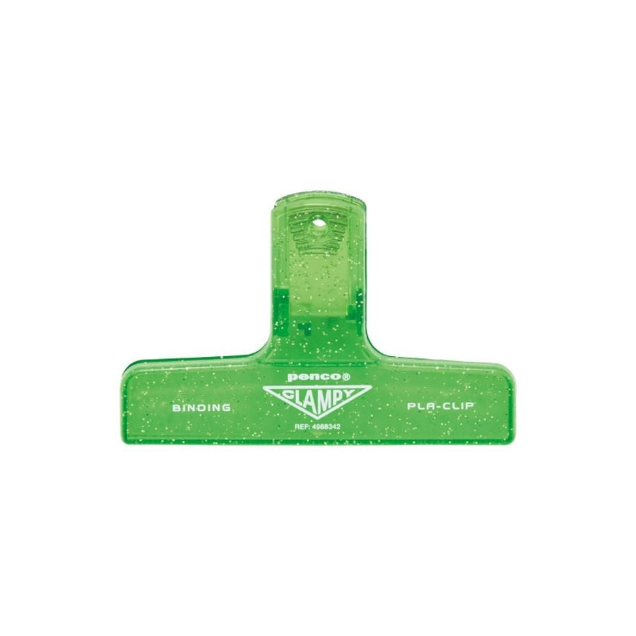 Penco Glitter Plastic Clampy Clip - Light Green - Penco