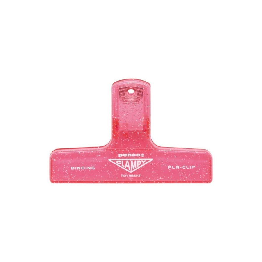 Penco Glitter Plastic Clampy Clip - Pink - Penco