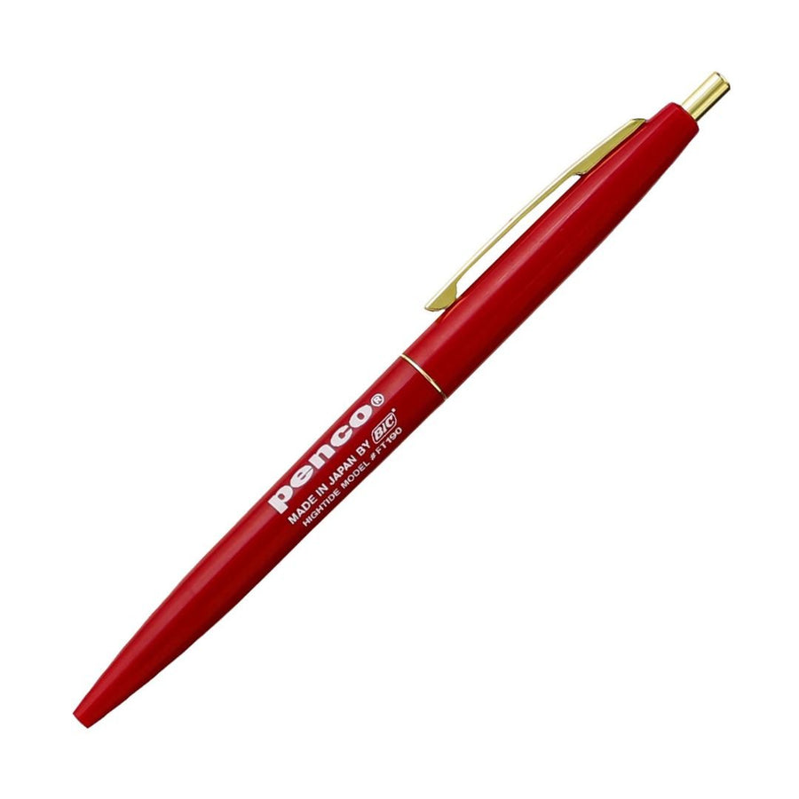 Penco Knock Ballpoint Pen - Red - Penco