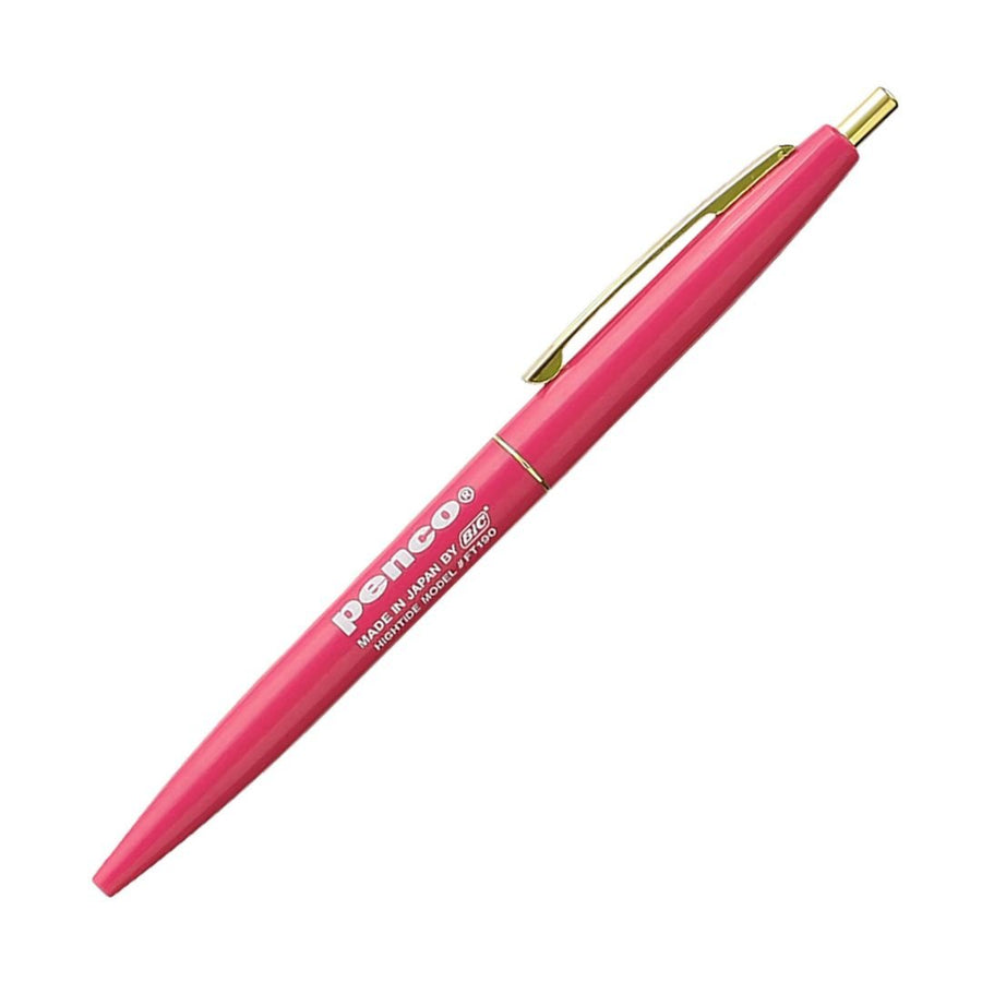Penco Knock Ballpoint Pen - Vivid Pink - Penco