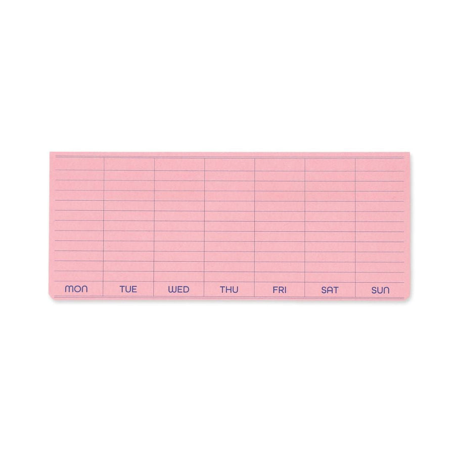 Penco Sticky Memo Pad Weekly - Pink - Penco