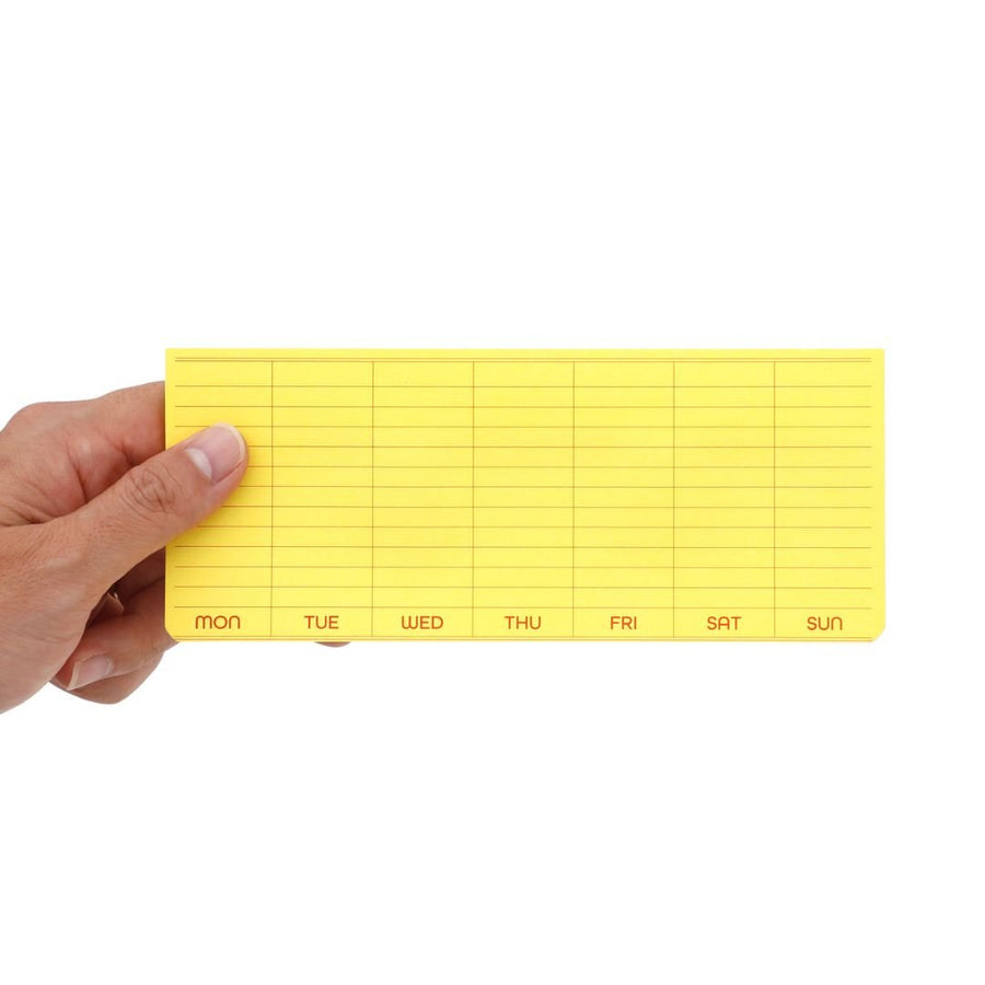 Penco Sticky Memo Pad Weekly - Yellow - Penco