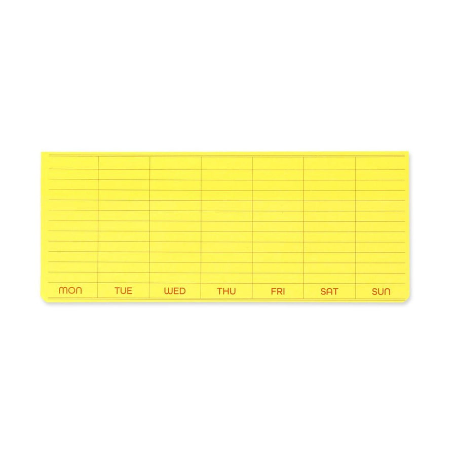 Penco Sticky Memo Pad Weekly - Yellow - Penco