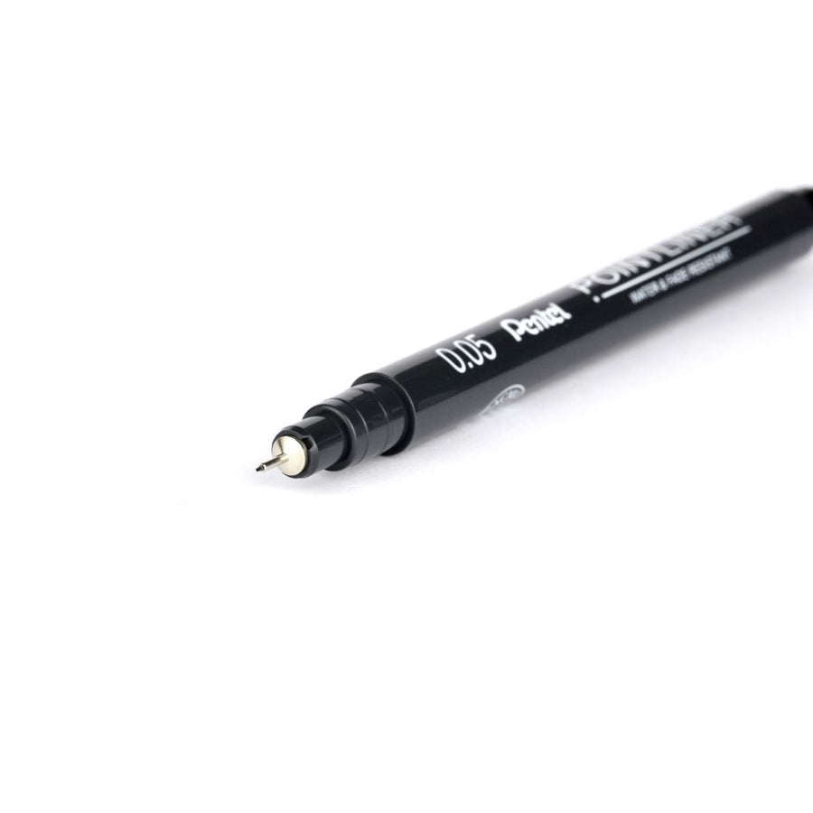 Pentel Pointliner Black S20P-Pens-Pentel-0.03mm