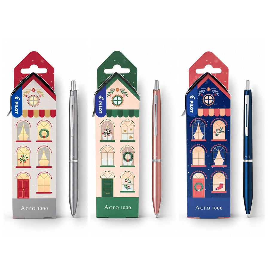 Pilot Acro 1000 Ballpoint Pen Gift Set - Navy - Pilot