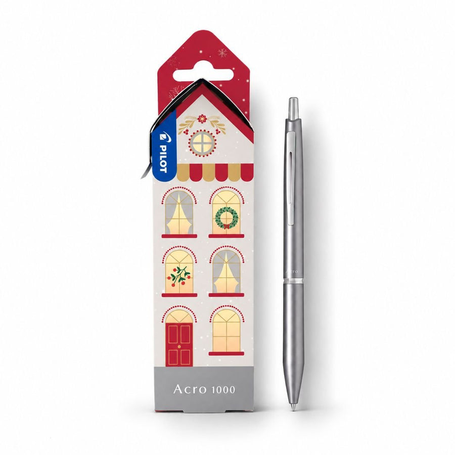Pilot Acro 1000 Ballpoint Pen Gift Set - Silver - Pilot