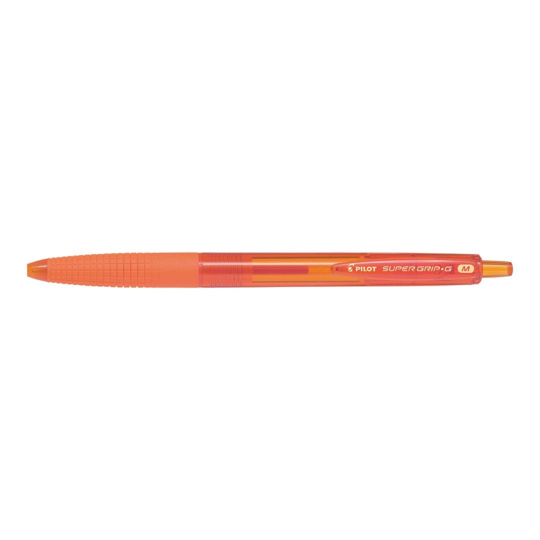 Pilot Super Grip G Neon Retractable Ballpoint Pens - Orange - Pilot