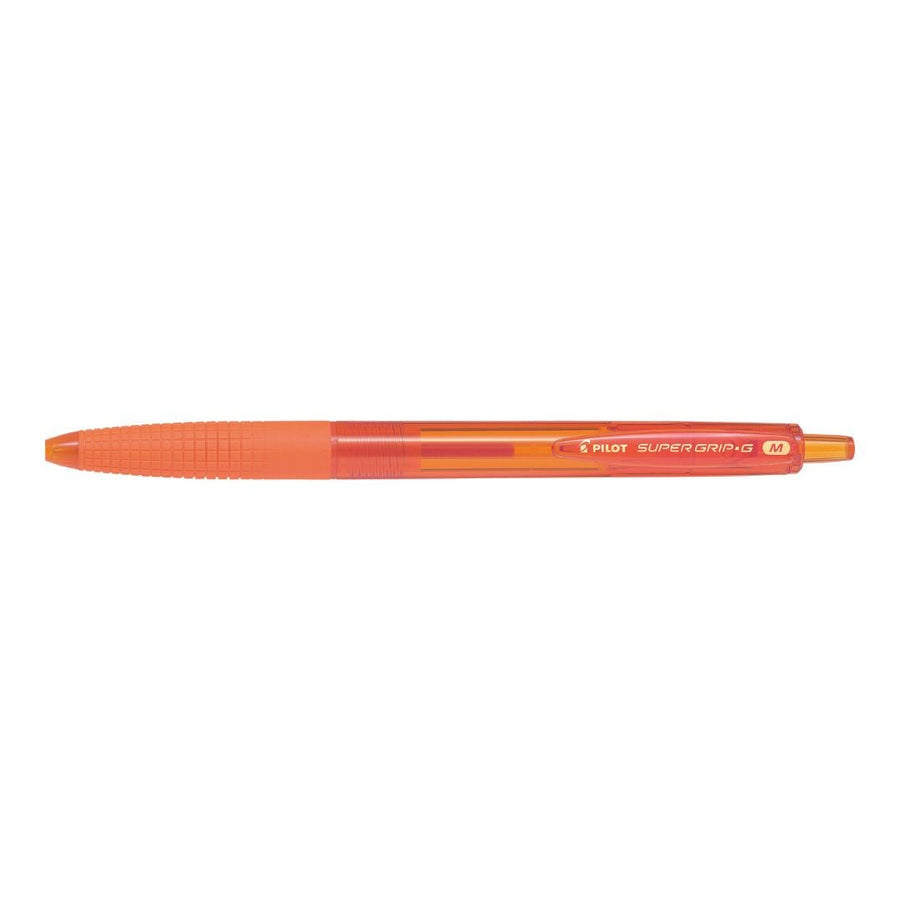 Pilot Super Grip G Neon Retractable Ballpoint Pens - Orange - Pilot