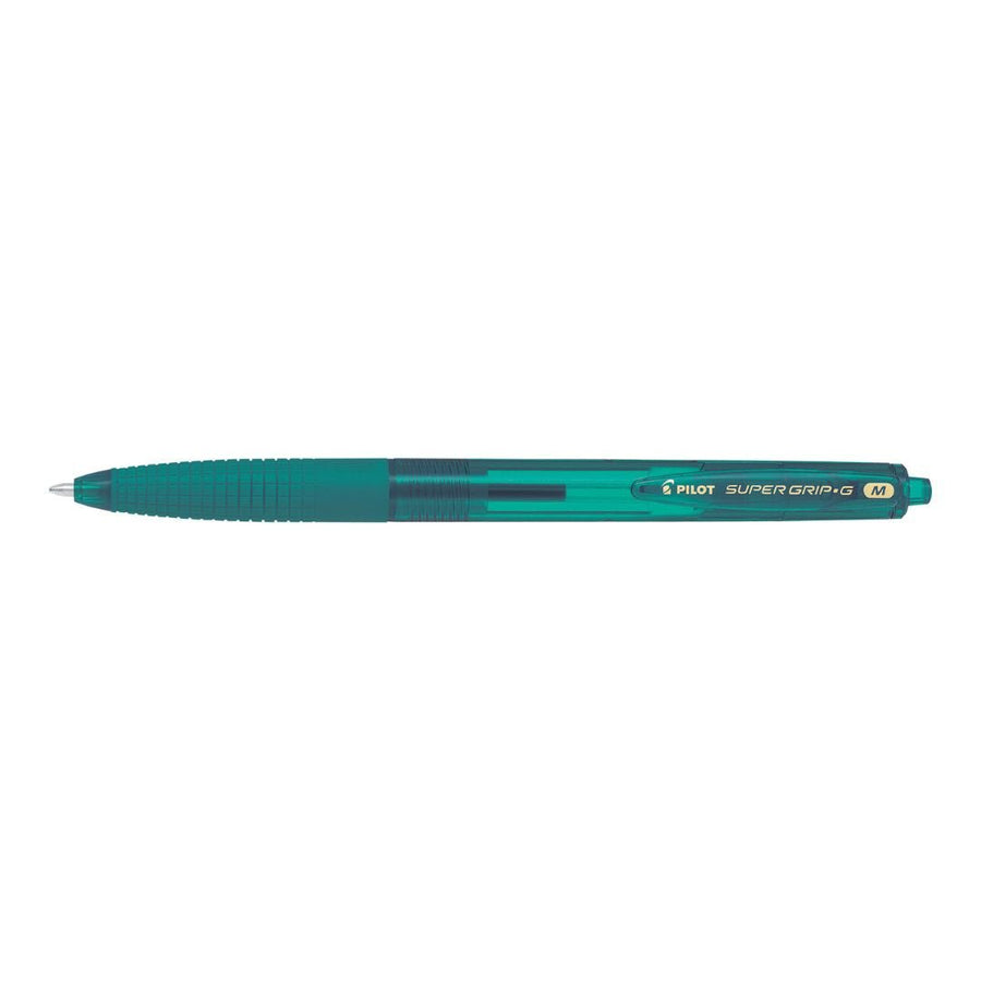Pilot Super Grip G Neon Retractable Ballpoint Pens - Peacock Green - Pilot
